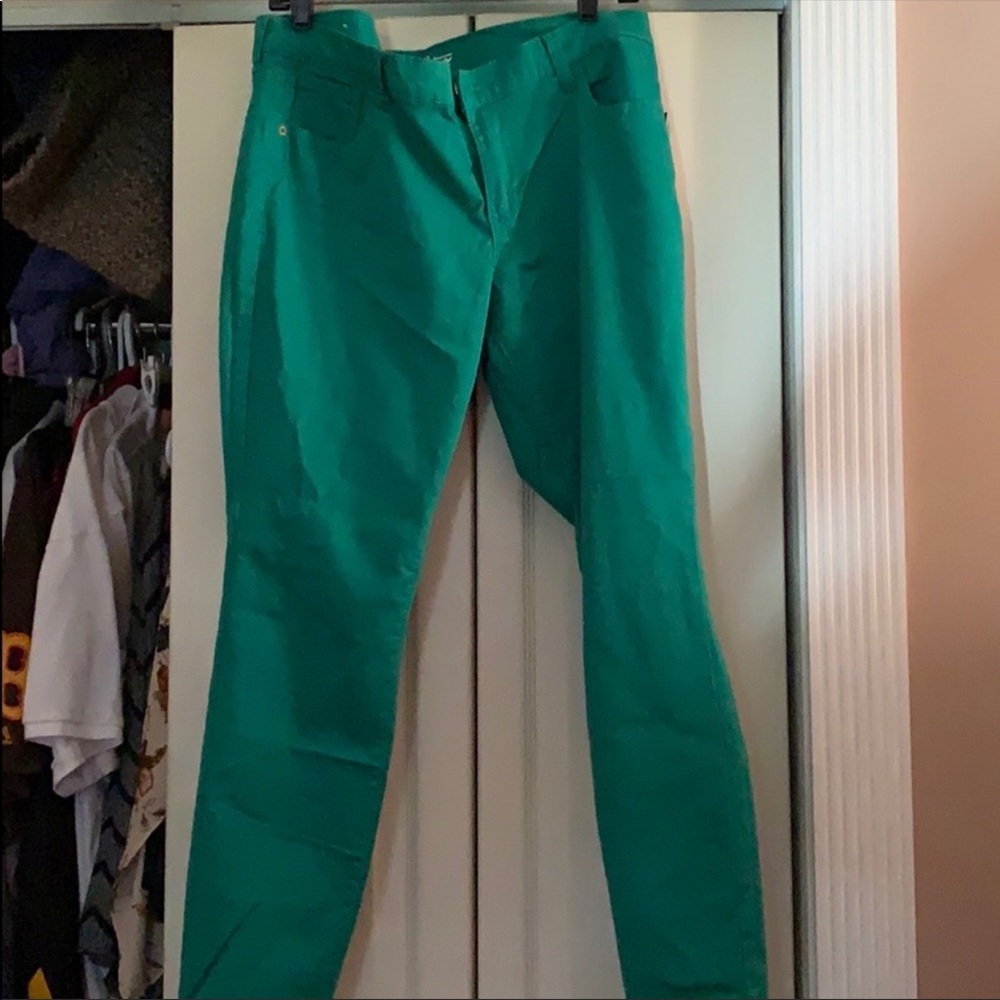 Old Navy Rockstar Green Skinny Jeans
